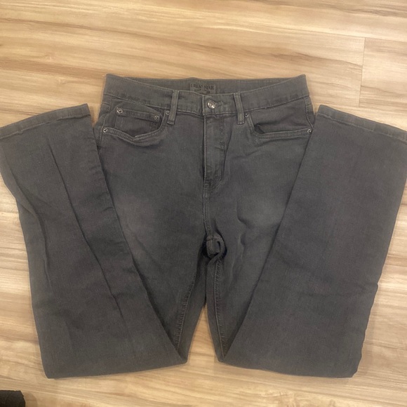 Urban Star grey denim five pocket riveted jeans, Cotton/spandex blend. - Picture 1 of 4